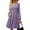 Purple, variant on WTOBBY Women's Fashion Round Neck Casual Slim Solid Waist Long Sleeve Dresses - Elegant and Fitted Dress with Waist Accent, Perfect for Slimming Silhouettes or Office Wear,Army Green L