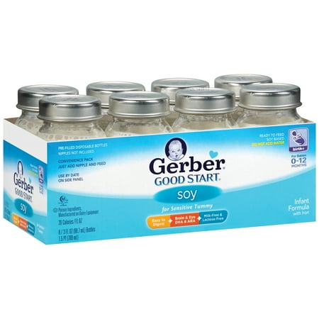 Gerber ® Good Start ® Birth-12 months Ready to Feed Soy Infant Formula with Iron 8-3 fl. oz. Bottles