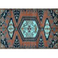 thumbnail image 1 of Ahgly Company Indoor Rectangle Persian Light Blue Traditional Area Rugs, 5' x 7', 1 of 4