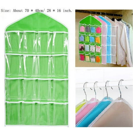 

16 Pocket Home Clear Door Hanging Bag Shoe Rack Hanger Storage Organizer 75*41CM