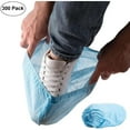 thumbnail image 2 of 300x Blue Waterproof Disposable Shoe Covers Overshoes Protector 15in, 2 of 7