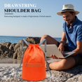 thumbnail image 4 of Bolsas De Deporte Bolsas deportivas con cordón Mochila cómoda para exteriores Ciclismo al aire libre (naranja), 4 of 6