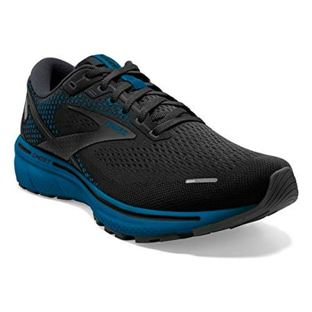 

Brooks Ghost 14 Mens Road-Running Shoes - Black/Blackened Pearl/Blue - 9