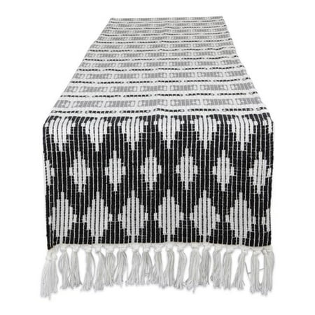 

15 x 72 in. Black & Grey Colby Southwest Table Runner