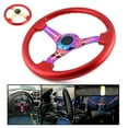 thumbnail image 4 of Volante Deportivo ANGGREK 350 Mm 14 Pulgadas Rojo Universal, 4 of 8
