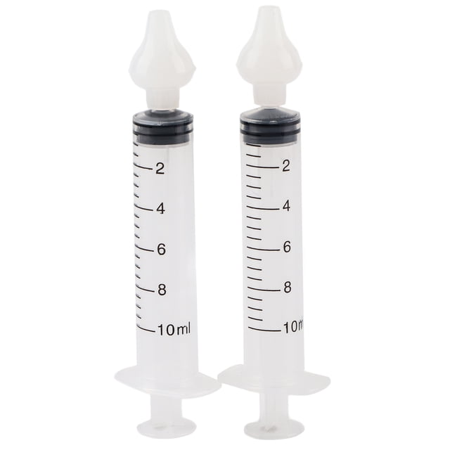 Irrigador nasal de silicona para bebés (2 unidades, 10 ml)