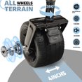 thumbnail image 6 of Collapsible Foldable Extended Wagon with Canopy, SHINPT Folding Wagon Cart with 480lbs Weight Capacity, Heavy Duty Wagon with Big All-Terrain Beach Wheels, Outdoor Utility Cart for Camping, Sports, 6 of 8