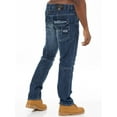thumbnail image 4 of Enzo Mens Straight Leg Jeans Designer Denim Trousers, 4 of 7