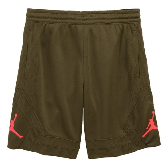 Jordan Boy's Rise Athletic Shorts, Size 6 - Olive Canvas