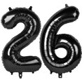 thumbnail image 1 of Globo Kelfuoya Número 26 Negro de 40" en Foil Mylar, 1 of 7