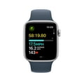 thumbnail image 4 of Apple Watch SE (2nd Gen) [GPS 44mm] Smartwatch with Silver Aluminum Case and Storm Blue Sport Band - S/M. Fitness & Sleep Tracker, Crash Detection, Heart Rate Monitor, 4 of 9