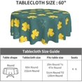 thumbnail image 3 of St. Patricks Day Tablecloth Round Table Cloths 60 Inch Wrinkle Resistant Picnic Table Covers Washable Polyester Camping Tablecloth for Kitchen, Camping, Party, Dinner, 3 of 6