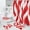 Red, variant on 4 Pcs Orange Bathroom Sets with Shower Curtain and Rugs, Modern Striped Shower Curtain Sets with Rugs for Luxury Bathroom Decor, Abstract Bathroom Sets with Rugs and Accessories