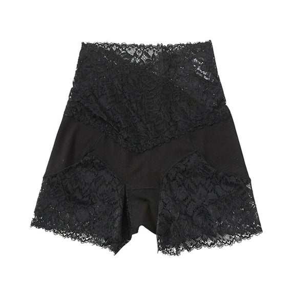 yunLCZ Womens Cotton Boxer Shorts Underwear Women's High-Waisted Lace Leggings Large Size Safety Underpants Underwear