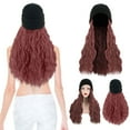 thumbnail image 3 of Fashionable Hooded Wig Knit Hat for Women Featuring Long Curly Hair for Everyday Use in Multiple Colors, 3 of 7