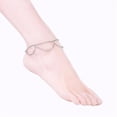 thumbnail image 4 of 20 pc Resistant 304 Stainless Steel Anklets Stainless Steel Color 9-3/4 inch(247mm), 4 of 4