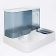 thumbnail image 4 of Dispensador de agua y comida para mascotas 2 en 1, gran capacidad, ventana transparente, comedero automático para perros y gatos, color azul, 4 of 12