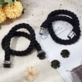 thumbnail image 6 of Practical Twisted Cotton Rope Bag Handle with Plastic Twist-off End Cap for Rubber Bag EVA Bag Tote Accessories Black Handle: 64x3.05cm, 6 of 8