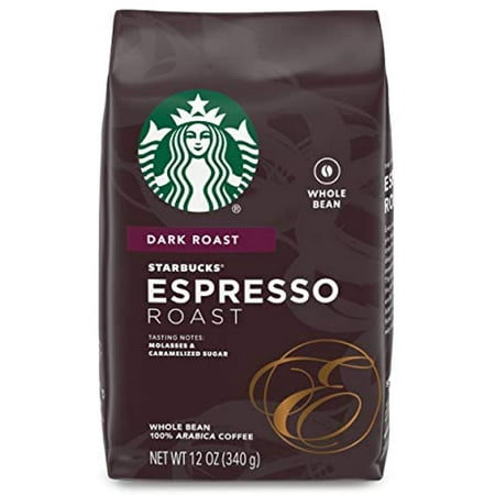 Starbucks Dark Roast Whole Bean Coffee — Espresso Roast — 100% Arabica — 1 Bag (12 Oz.)