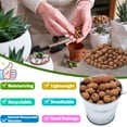 thumbnail image 3 of Halatool 6 LB Natural Expanded Clay Pebbles for Plants 4mm-16mm Clay Balls 100% Organic Hydroton Leca Balls for Indoor Plants Hydroponic Growing Gardening Orchids Drainage Decoration Aquaponics, 3 of 9