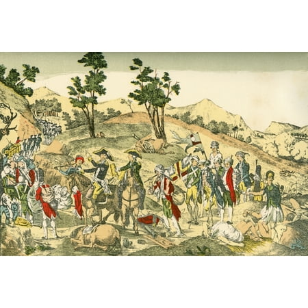 Satirical Illustration Showing The Defeat Of The Prussians At Valmy France During The French Revolutionary Wars From A Contemporary Print Canvas Art - Ken Welsh  Design Pics (34 x