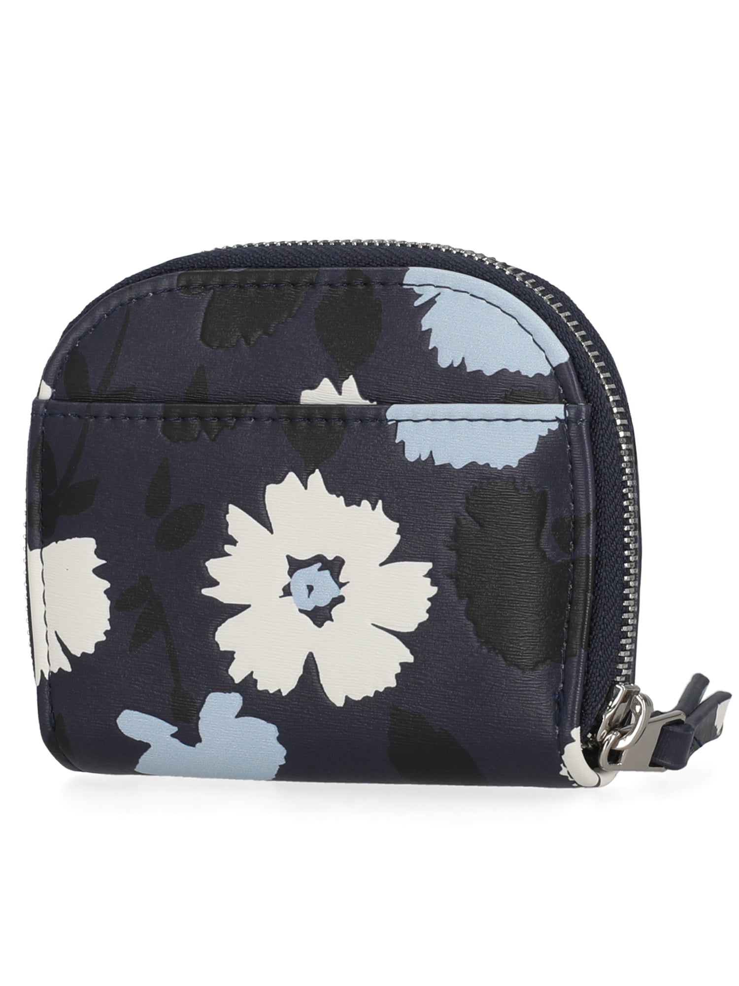 Time and Tru Women's Becca Zip Around Wallet, Floral Graphic