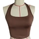 thumbnail image 1 of Camisa básica con cuello halter,Top halter sin mangas para mujer Top halter sin espalda Top halter con cuello redondo Características principales de clase, 1 of 3