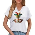 thumbnail image 6 of Neewe Women's T Shirts Summer Tops Simple Graphic Shirts Short Sleeve Vacation Casual Blouse Tee, 6 of 6