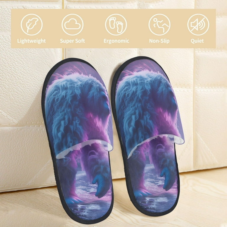 Balery Mystical White gorilla Jungle Slient Indoor Furry Fleece