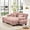 Pink, variant on KYLE & KAY 94"Loveseat Sofa, Chenille 2 Seater Cloud Couch with 4 Soft Pillows, Upholstered Deep Seat Sofa Couch for Living Room, Apartment, Office, Pink