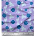 thumbnail image 1 of Soimoi Cotton Cambric Fabric Dot & Rose Floral Decor Fabric Printed Yard 42 Inch Wide, 1 of 3