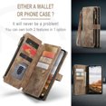 thumbnail image 6 of ELEHOLD for Samsung Galaxy S24 FE Case for Men Women Wallet Case, Premium Leather Shockproof Purse Case with Credit Card Slots Zipper Pocket Anti-Loss Wriststrap Samsung Galaxy S24 FE,Brown, 6 of 6