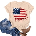 thumbnail image 4 of VerPetridure American Flag Shirt for Women 4th of July Tee Shirt USA Stars Stripes T-Shirt Patriotic Summer Tunic Tops, 4 of 4