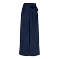thumbnail image 4 of WILLBEST Pantalones Casuales de Mujer, Pantalones de Pierna Ancha con Lazo para Una Comodidad Versátil y Un Estilo Cotidiano. Extra Grande, 4 of 4