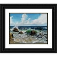 thumbnail image 1 of Cernov, Ivan 24x20 Black Ornate Wood Framed with Double Matting Museum Art Print Titled - Smile of Black Sea, 1 of 4
