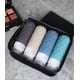 thumbnail image 5 of Case Pack Travel Toiletry Bottles with Labels, 100ml Silicone Travel Bottle Set with Clear Zipper Toiletry Bag, Blue/Dark Blue/Gray/Dark Gray, 5 of 5