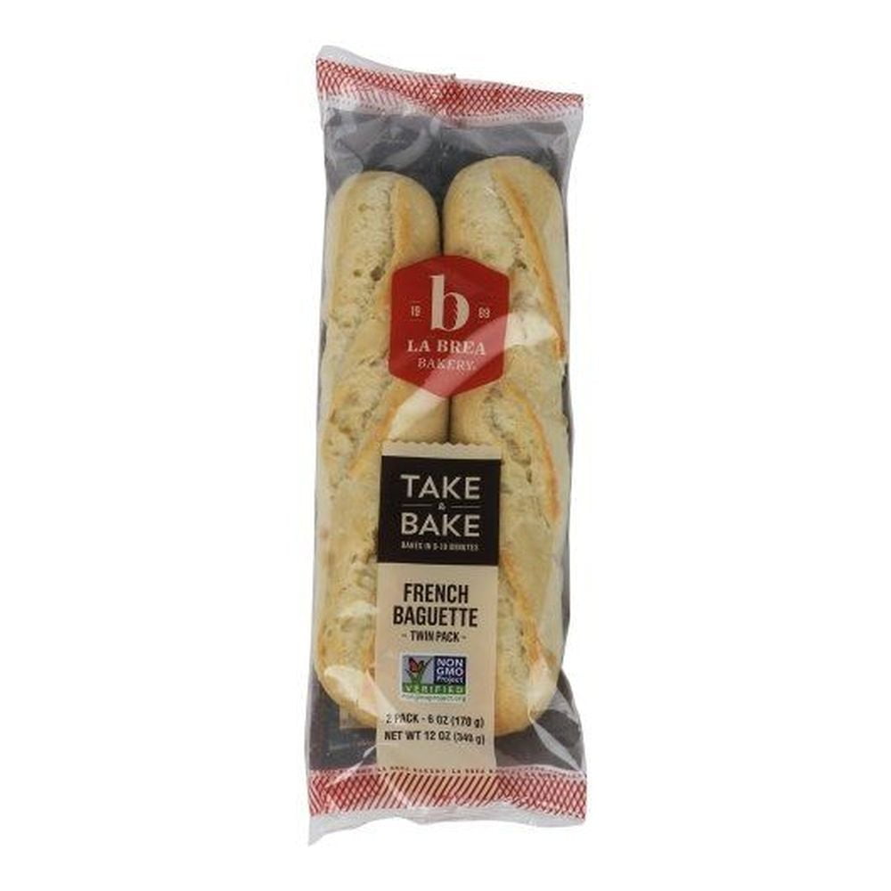 Labrea Bakery French Take and Bake Baguette Bread Twin Pack, 12 Ounce