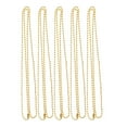 thumbnail image 2 of Collar de Cadena de Abalorios de Acero Inoxidable Sunnimix 2.4 Oro, 2 of 8