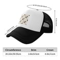 thumbnail image 6 of PAYOHTO Kids Cute French Bulldog Pattern Baseball Hat Back Adjustable Mesh Breathable Hats Black Trucker Cap Outdoor Fishing Sun Caps for Boys or Girls ages 4-10, 6 of 9