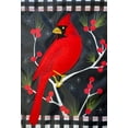 thumbnail image 3 of Briarwood Lane Winter Cardinal Burlap House Flag, 3 of 4
