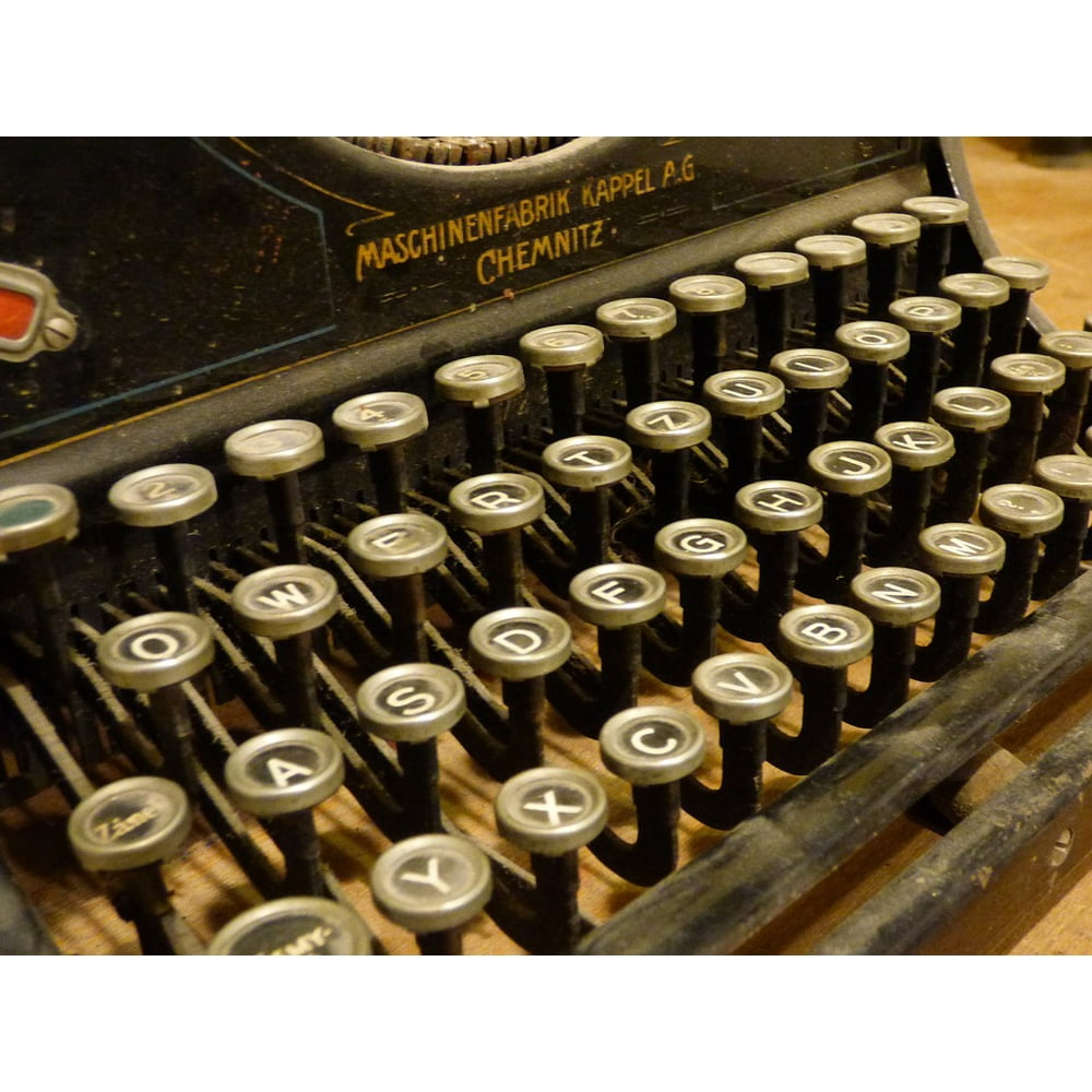 Print Typewriter Letters Machine Keys Paper Font 12 Inch By 18 Inch