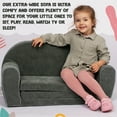 thumbnail image 3 of Delsit Toddler Couch and Kids Flip Open Foam Double Sofa. European Made. Machine Washable Cover. Lightweight Playroom Décor - Kids Folding Sofa Lounge (Skater Bear), 3 of 6
