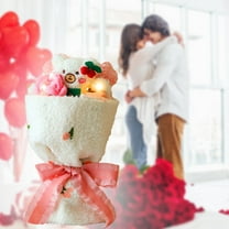 Homesteed Plush Bouquet Bunny Plush Bouquet Stuffed Animal Bouquet Cute Plush Gift Soft Bouquet-Shaped Adorable Bunny Doll