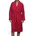 thumbnail image 3 of Superior Coton Égyptien Unisexe Éponge de Bain Robe Bordeaux Grand, 3 of 4