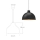 thumbnail image 2 of Lampara de techo colgante decorativo Macaron retro 36 cm de diámetro ilios innova Negro, 2 of 9