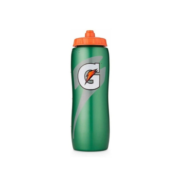 Botella de agua deportiva Gatorade, squeeze, exprimible, apretable, deportes al aire libre, 32oz/947ml Color Verde
