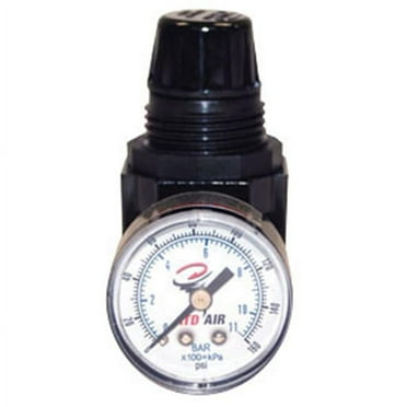 Mini 1/4” NPT Air Regulator with Gauge, 25 SCFM 7841