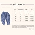 thumbnail image 7 of Miaeowve Toddler Baby Girls Elastic Waist Pants Soft Cotton Linen Harem Bloomers Summer Fall Long Blue Plaids 100, 7 of 7