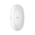 thumbnail image 4 of Juno 59 Inch Freestanding Bathtub in Matte White with Floor Mounted Faucet, Drain and Overflow Trim in Brushed Nickel, 4 of 5