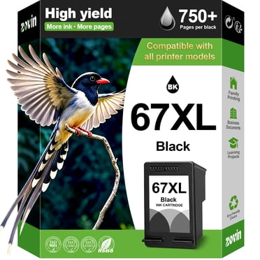 67XL Color Ink Cartridge Compatible with HP Printer Ink Deskjet 4200e ...